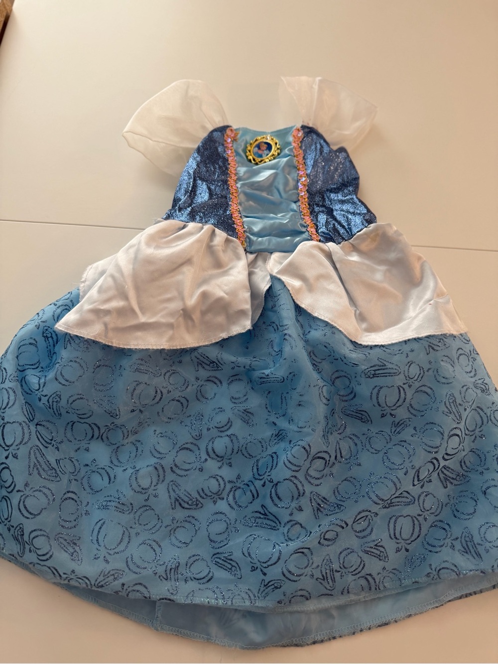 Disney Blue and White Cinderella-Inspired Princess Dress - Picture 1 of 4